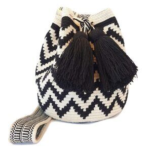 9217 MEDIUM Wayuu Mochila Bag original bolsa tejida colombiana authentic